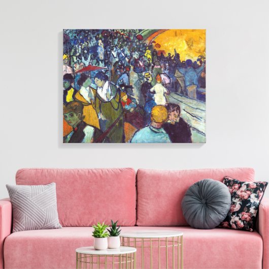 Arena in Arles | Van Gogh | Canvas Afdruk (Insitu (Woonkamer))