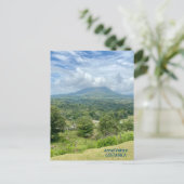 Arenal Volcano in Clouds Costa Rica Briefkaart (Staand voorkant)