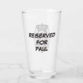 arend | GERESERVEERD | Gepersonaliseerde 16 oz Lib Glas (Achterkant)