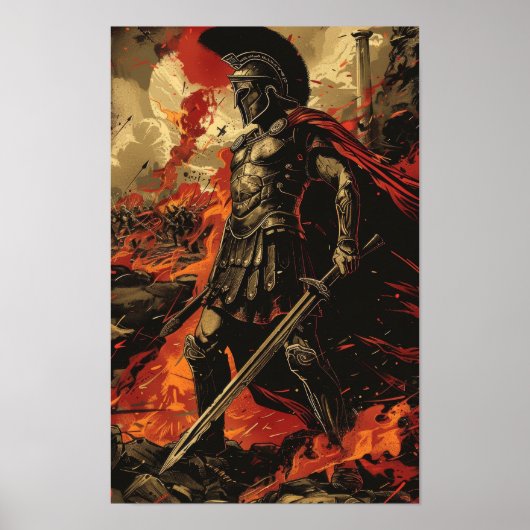 Ares, affiche de Dieu de la Guerre (Devant)