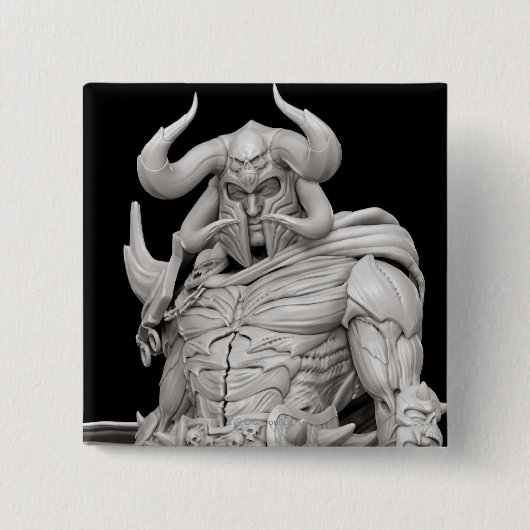 Ares Alternate Vierkante Button 5,1 Cm (Voorkant)