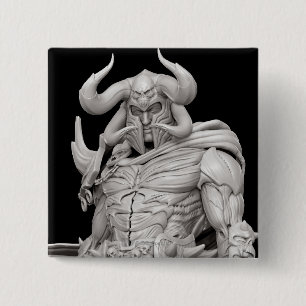 Ares Alternate Vierkante Button 5,1 Cm