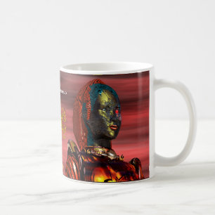 ARES CYBORG PORTRAIT Red Science Fiction Sci-Fi Koffiemok