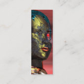 ARES CYBORG, rood geel Mini Visitekaartje (Achterkant)