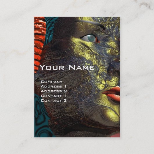 ARES CYBORG, rood geel Visitekaartje (Voorkant)