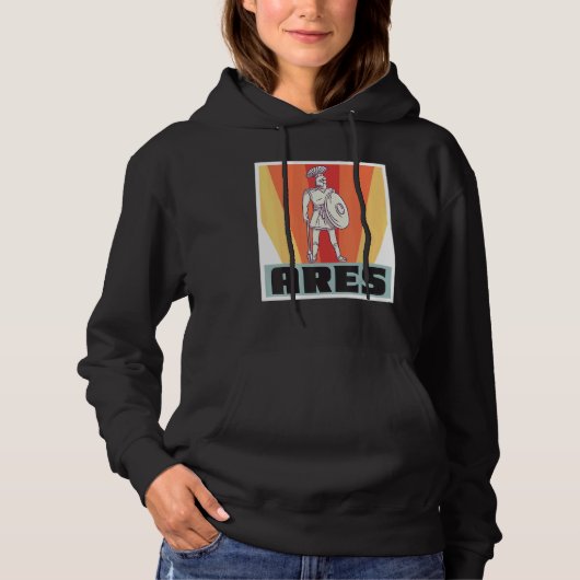 Ares Greece God Greek Mythology Ancient Greece Hoodie (Voorkant)
