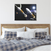 Ares I Crew Launch Vehicle Canvas Afdruk (Insitu (Slaapkamer))