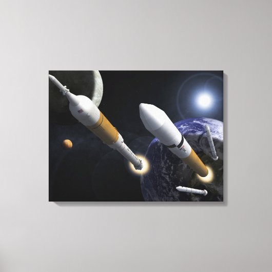 Ares I Crew Launch Vehicle Canvas Afdruk (Voorkant)