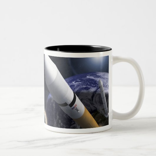 Ares I Crew Launch Vehicle Tweekleurige Koffiemok (Rechts)