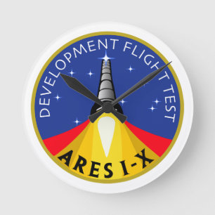 Ares I-X Mission Patch Ronde Klok