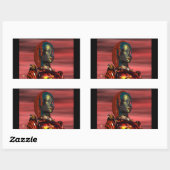 ARES RECHTHOEKIGE STICKER (Vel)