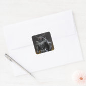 Ares Vierkante Sticker (Envelop)
