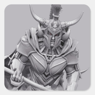 Ares Vierkante Sticker