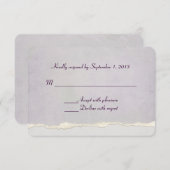 arête déchirée de lavande douce RSVP (Devant / Derrière)