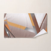 Arête Jagged Concentré Terre Tone Ombre Art (Serviette à main)