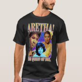 Aretha Franklin Triple Queen of Soul T-shirt (Voorkant)