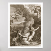 Arethusa achtervolgd door Alpheus en veranderd in  Poster (Voorkant)