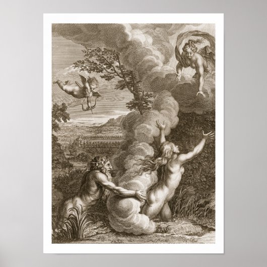 Arethusa achtervolgd door Alpheus en veranderd in  Poster (Voorkant)