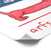 Arfs & Stripes voor altijd Poster (Hoek)