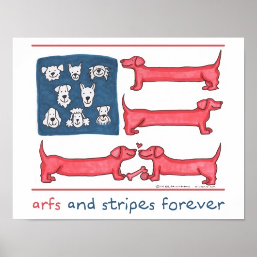 Arfs & Stripes voor altijd Poster (Voorkant)