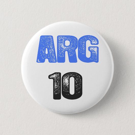 ARG 10! RONDE BUTTON 5,7 CM (Voorkant)