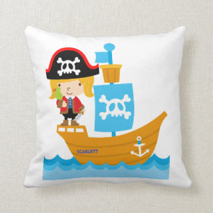 ARG Girl Pirate Pillow - Omkeerbaar Kussen