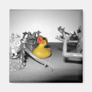 Arg. Monsters!' Rubber Duck Magnet Magneet