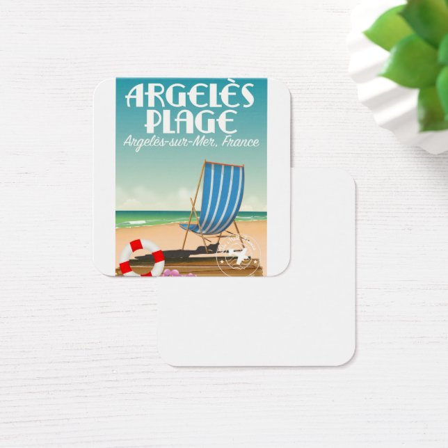 Argelès Plage, Argelès-sur-Mer, Frankrijk Vierkante Visitekaartjes (Bureau)