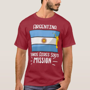 Argenina Buenos Aires South Mormon LDS Missie T-shirt