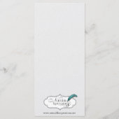 Argent à cheval sur le menu Mariage blanc (Dos)