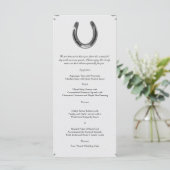 Argent à cheval sur le menu Mariage blanc (Debout devant)