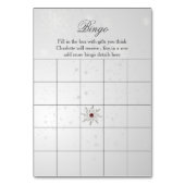 argent aqua flocons de neige cartes de bingo de do (Dos)