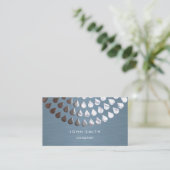 Argent bilatéral de carte de visite et mandala (Debout devant)