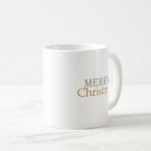 Argent classique Joyeux café de Noël Mug (Devant droit)