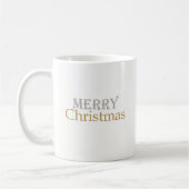 Argent classique Joyeux café de Noël Mug (Gauche)
