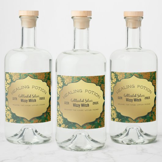 ARGENT COLLOIDAL Maison do-it-yourself Étiquettes  (Bouteilles)