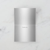 Argent Damask 25ème Mariage Anniversaire Merci (Intérieur)