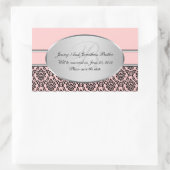 Argent Damask Économisez Les Stickers Date (Sac)