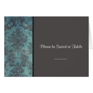 argent de damassé ; placez la carte