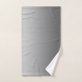 Argent de gradient avec le monogramme fait sur (Serviette à main)