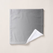 Argent de gradient avec le monogramme fait sur (Gant de toilette)