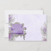 Argent de lavande de Merci de baby shower (Dos)