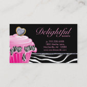 Argent de petit gâteau de rose de zèbre de carte (Dos)