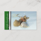 Argent de vert de certificat de chèque-cadeau de (Devant)