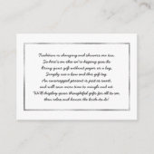 Argent Display carte d'insertion de douche nuptial (Devant)