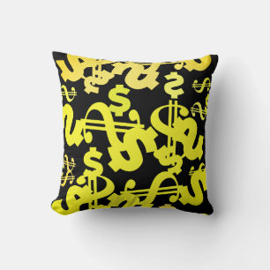 Argent Dollar Motif Jeu coussin d'oreiller