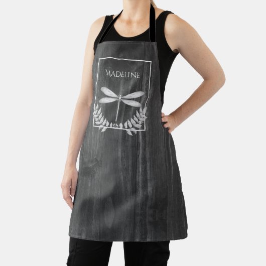 Argent Dragonfly Rustic Personnalisé tablier (Insitu)