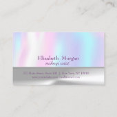 Argent élégant, Carte de fidélité holographique (Dos)