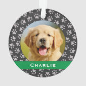 Argent Empreintes de pattes animaux domestiques Gr (dos)