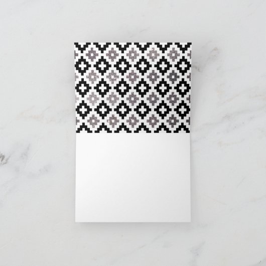 Argent et Boho noir Merci aztèque (Intérieur)